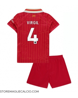 Liverpool Virgil van Dijk #4 Maglia Gara Casa Repliche 2024-25 Bambino